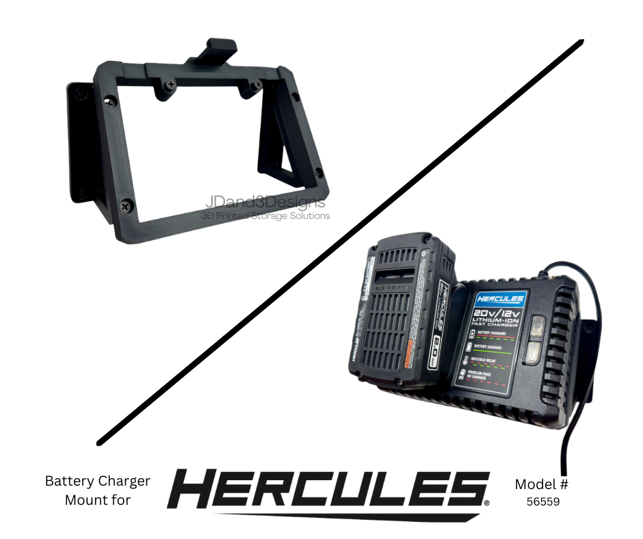 MOUNT for Hercules Fast Charger w/ removable TOP CLAMP- Model # 56559