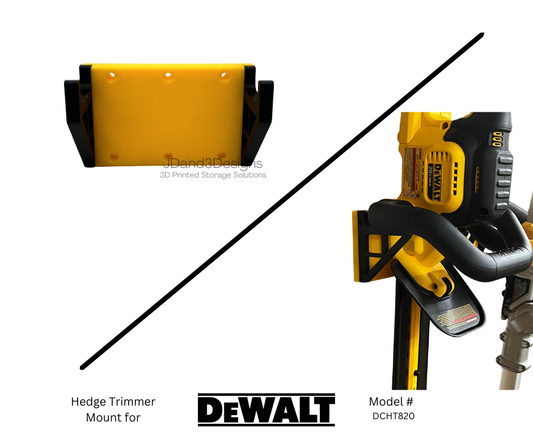 MOUNT for Dewalt Hedge Trimmer Tool- Model #DCHT820 Hedge Trimmer Wall Mount