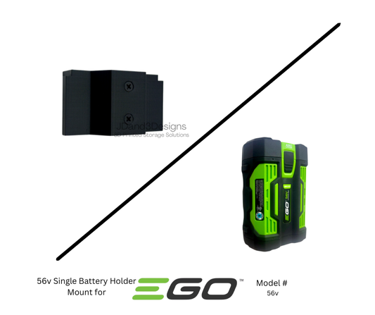 MOUNT for EGO 56v Battery- Wall Mount for EGO Battery/ Battery Cover