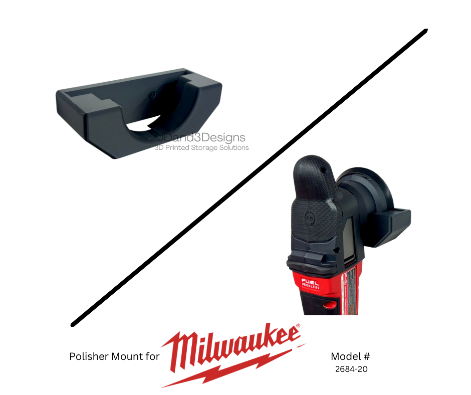 MOUNT for Milwaukee Random Orbital Polisher- Model #2684-20