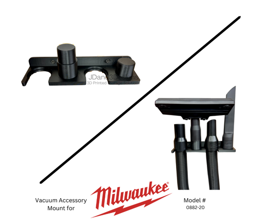 MOUNT for Milwaukee Compact Vacuum Accessories- Wall MOUNT- Garage Tool Hangers