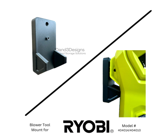 MOUNT for RYOBI 40V HP Brushless Whisper Series Cordless Battery Blower Tool- Models #404014/404010