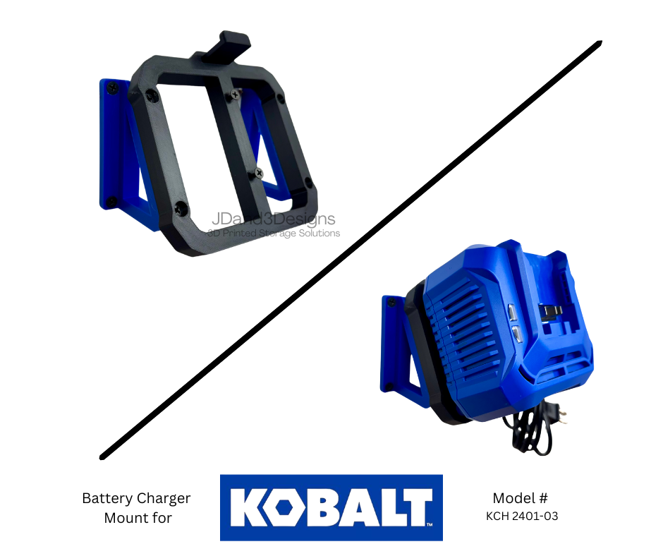 MOUNT for Kobalt 24v Max Battery Charger w/ Top Clamp- Model #KCH 2401-03