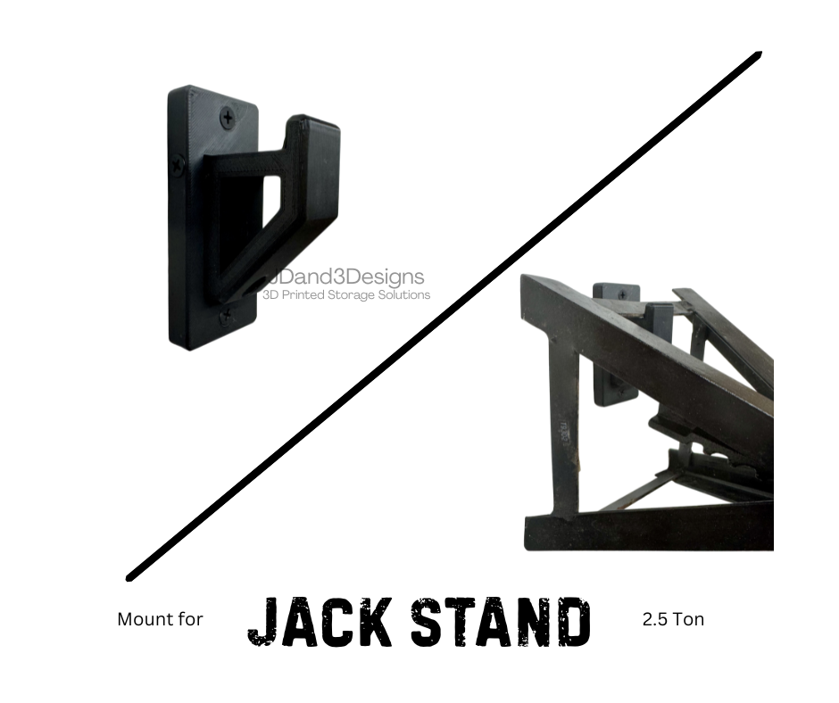 MOUNT for Jack Stands- Garage Tool Hangers- 2.5 Ton Jack Stand Mount