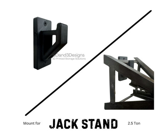 MOUNT for Jack Stands- Garage Tool Hangers- 2.5 Ton Jack Stand Mount