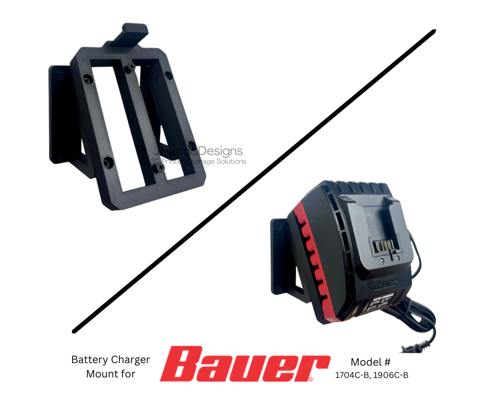 MOUNT for Bauer Rapid Charger- Model #1704C-B, #1906C-B
