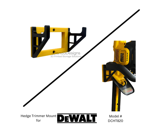 MOUNT for Dewalt Hedge Trimmer Tool- Model #DCHT820 Hedge Trimmer Wall Mount