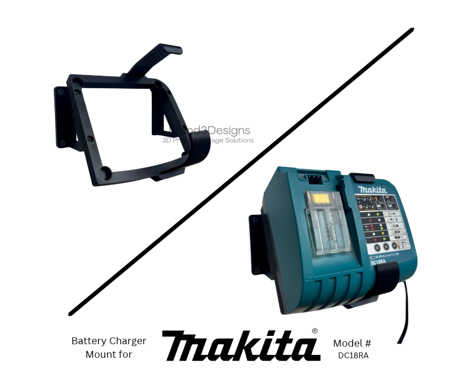 MOUNT for Makita DC18RA Charger Wall Mount- Charger NOT Included