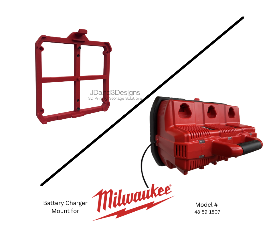 MOUNT for M12-M18 Rapid Charge Station Model #48-59-1807 w/ Removable Top Clamp