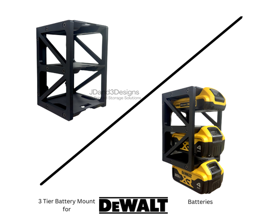 MOUNT for Dewalt Batteries - Battery Storage Station