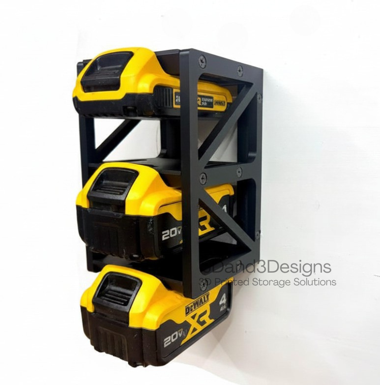 MOUNT for Dewalt Batteries - Battery Storage Station