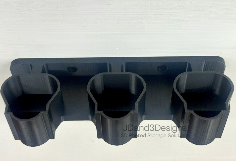 MOUNT for M12- 3 Slot Milwaukee Battery- Battery Holder
