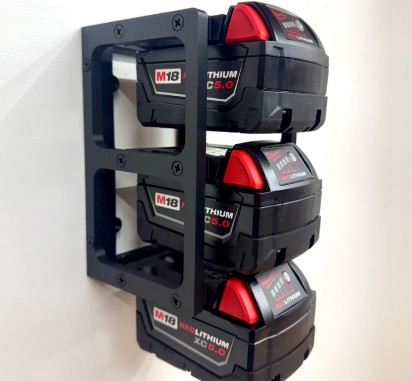MOUNT for Milwaukee M18 Batteries - Battery Storage Station