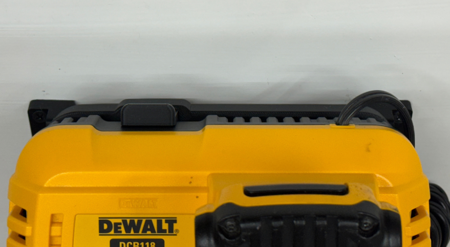 MOUNT for DCB118/DCB1106 Dewalt Battery Charger w/ removeable TOP CLAMP! - Dewalt Wall Mount for 20v/60v Max Battery Charger