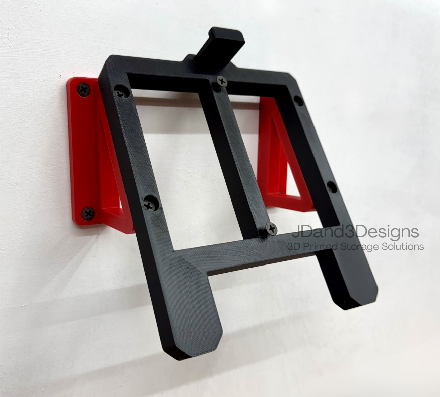 MOUNT for Milwaukee Battery Charger- Model #48-59-1801 w/ Removable Top Clamp- Wall Holder for Chargers
