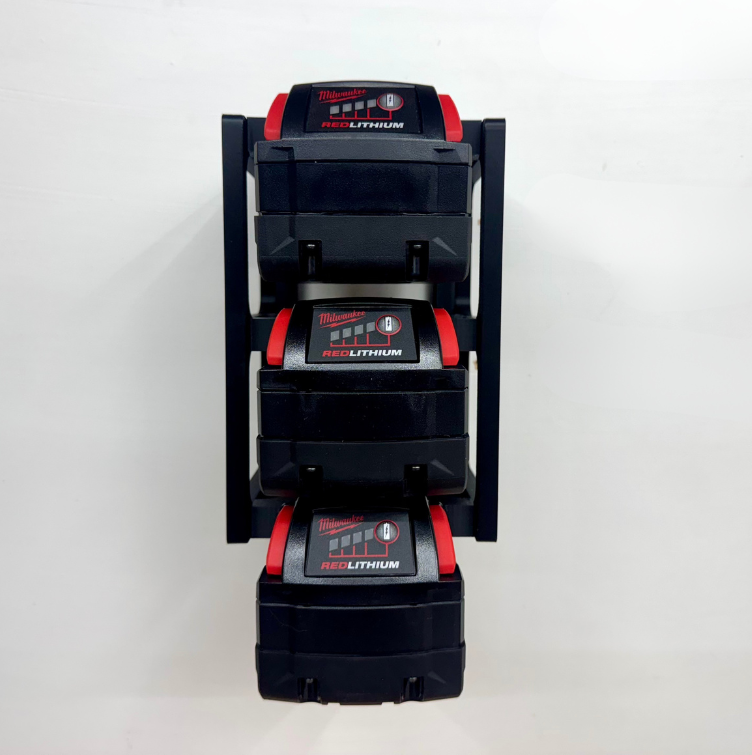 MOUNT for Milwaukee M18 Batteries - Battery Storage Station