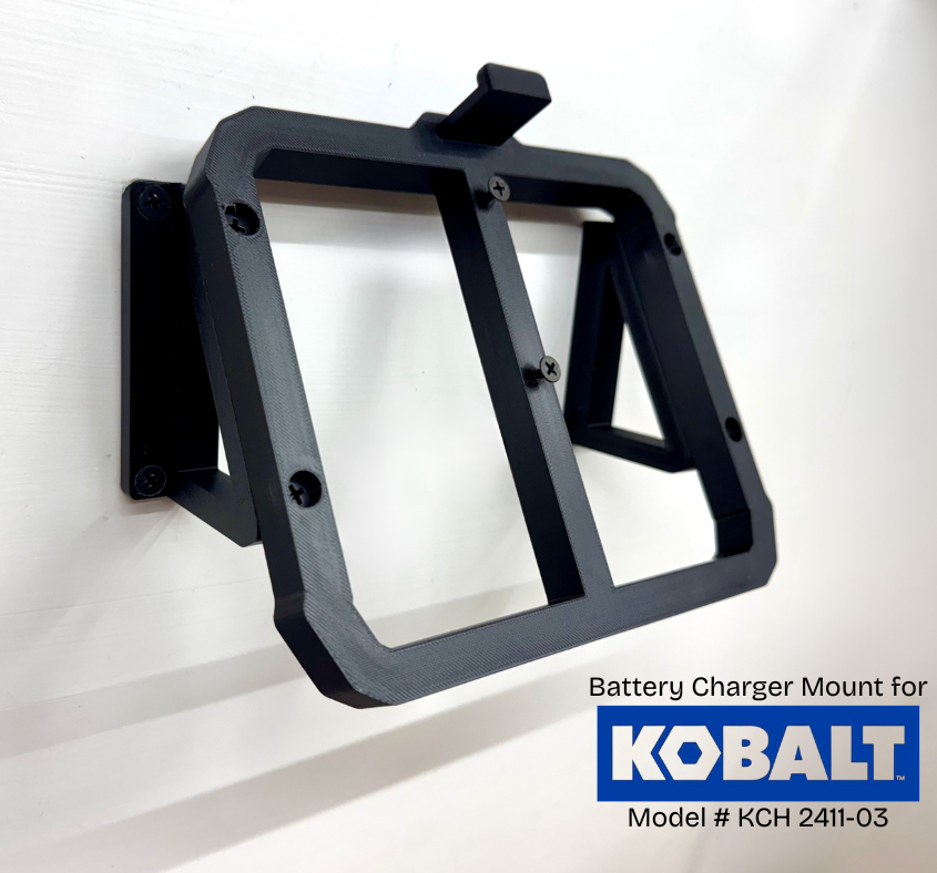 MOUNT for Kobalt 24v Max Battery Charger w/ Top Clamp- Model #KCH 2411-03