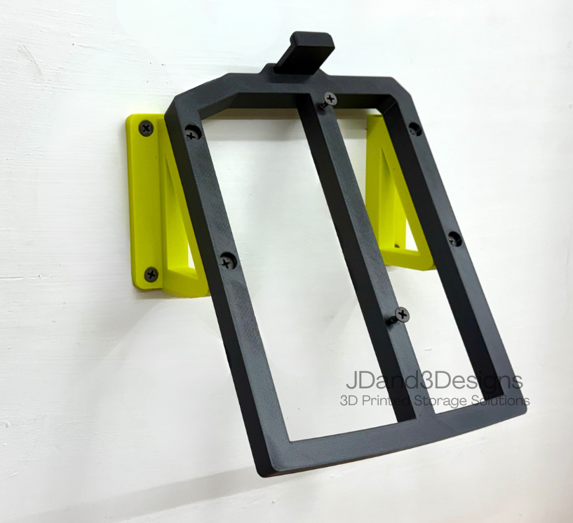 MOUNT for #OP400 Ryobi 40V Battery Charger - Wall Mounted Charger/Battery Holder