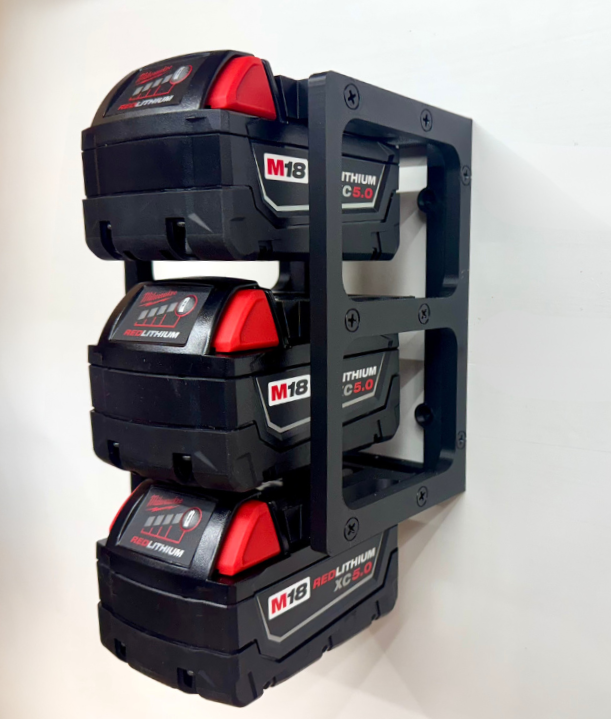 MOUNT for Milwaukee M18 Batteries - Battery Storage Station