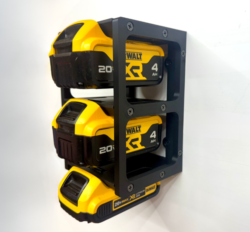 MOUNT for Dewalt Batteries - Battery Storage Station