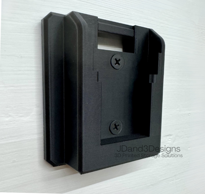 MOUNT for Dewalt 20v Batteries- Wall Mount for any 20v Dewalt Battery- Single or Double