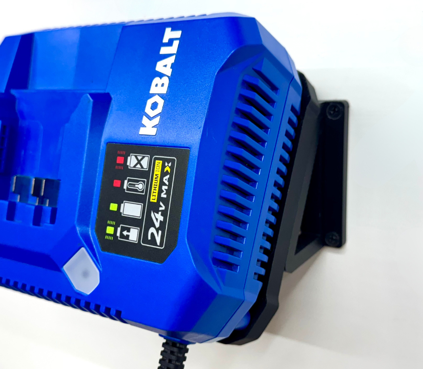 MOUNT for Kobalt 24v Max Battery Charger w/ Top Clamp- Model #KCH 2411-03