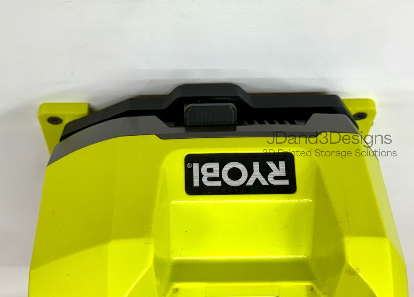 MOUNT for #OP400 Ryobi 40V Battery Charger - Wall Mounted Charger/Battery Holder