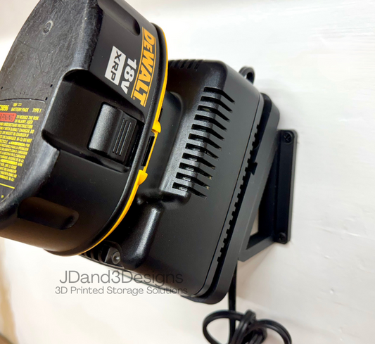 MOUNT for DW9116/DW9226 Dewalt Battery Charger- Dewalt Wall Mount for 18v Battery Charger