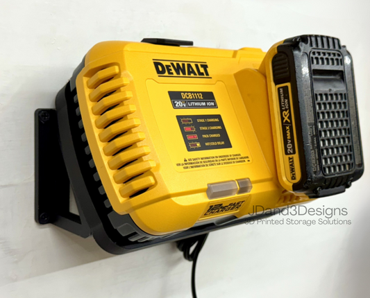 MOUNT for DCB1112 Dewalt Battery Fast Charger- Dewalt Wall Mount for 20v Fast Charger