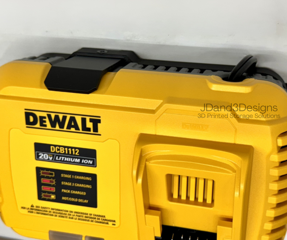 MOUNT for DCB1112 Dewalt Battery Fast Charger- Dewalt Wall Mount for 20v Fast Charger