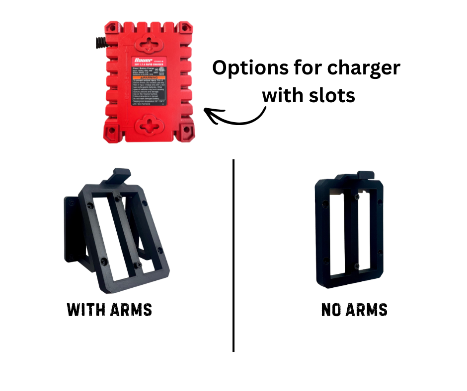 MOUNT for Bauer Rapid Charger- Model #1704C-B, #1906C-B